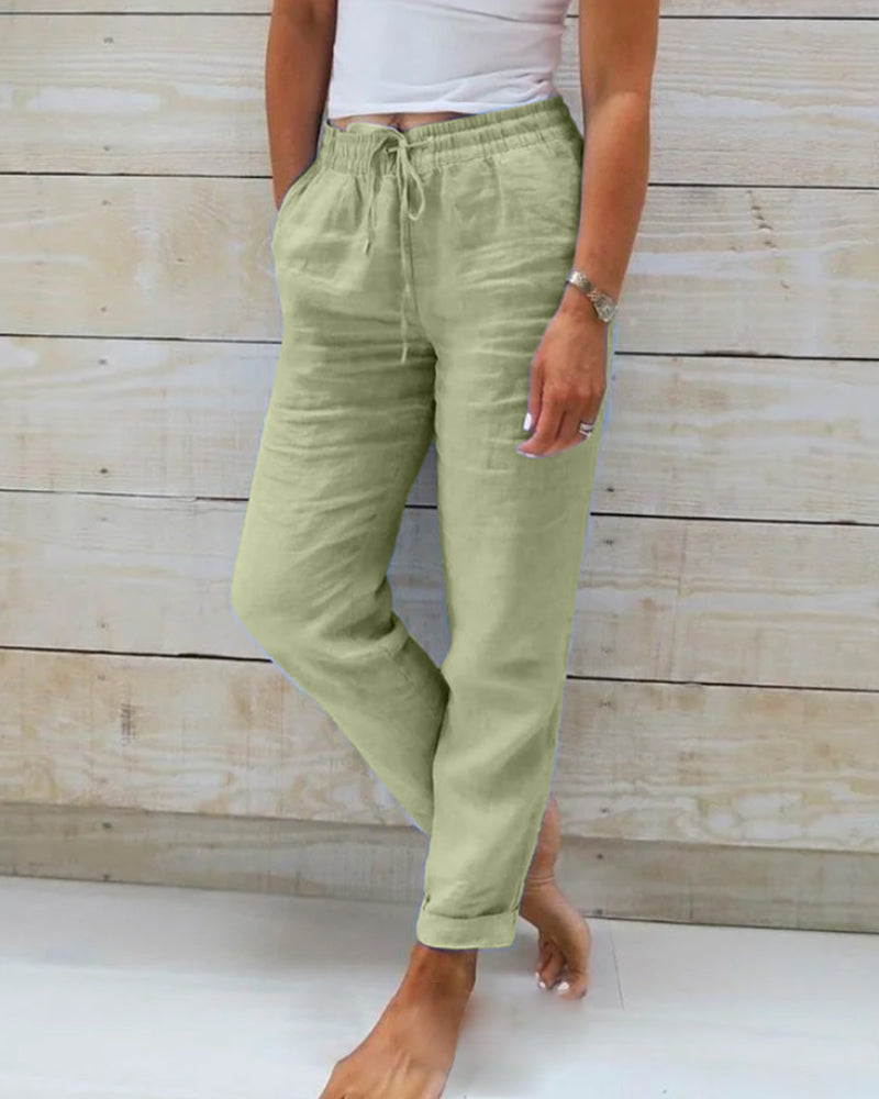 Victoria™ - Casual Elastic Waist Summer Trousers