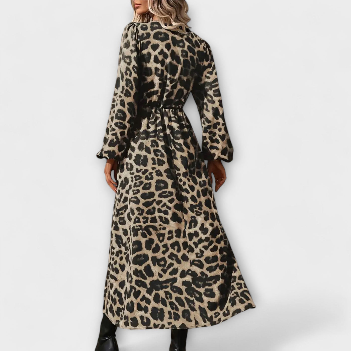 Coralie™ - Chic Leopard Print Dress
