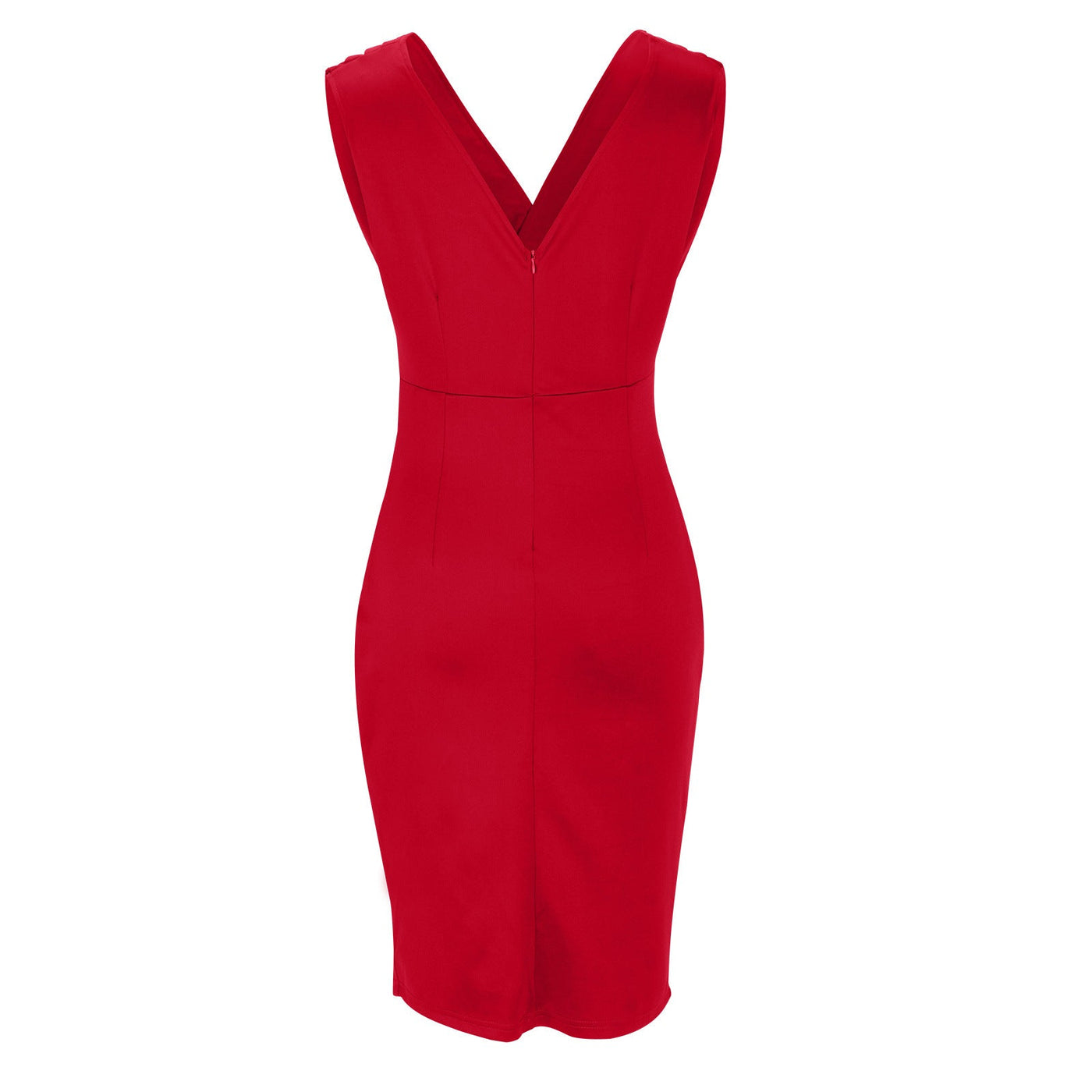 Kyla™ - Fitted dress with V-neckline and Slit