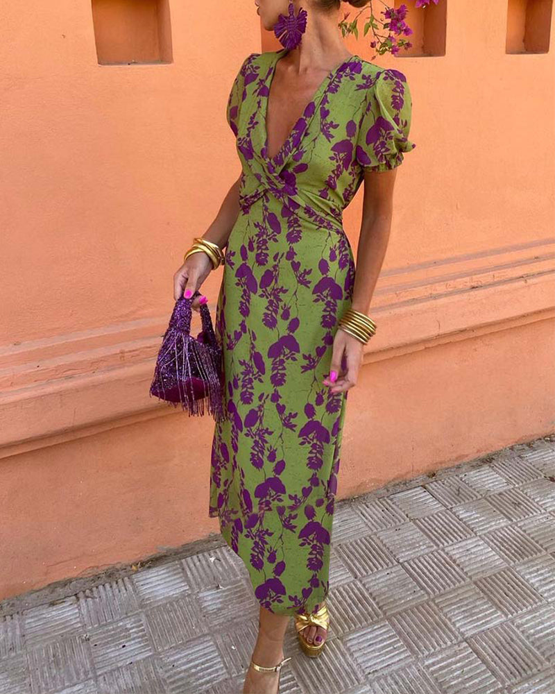 Nova™ - Midi Dress with Half Sleeves
