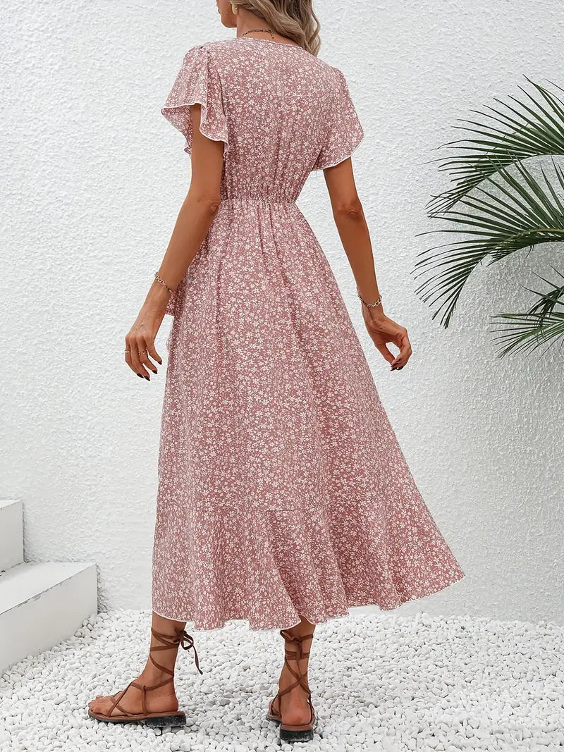 Melva™ - Elegant Floral Print Dress