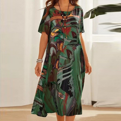 Jodie™ - Elegant Floral Printed Dress