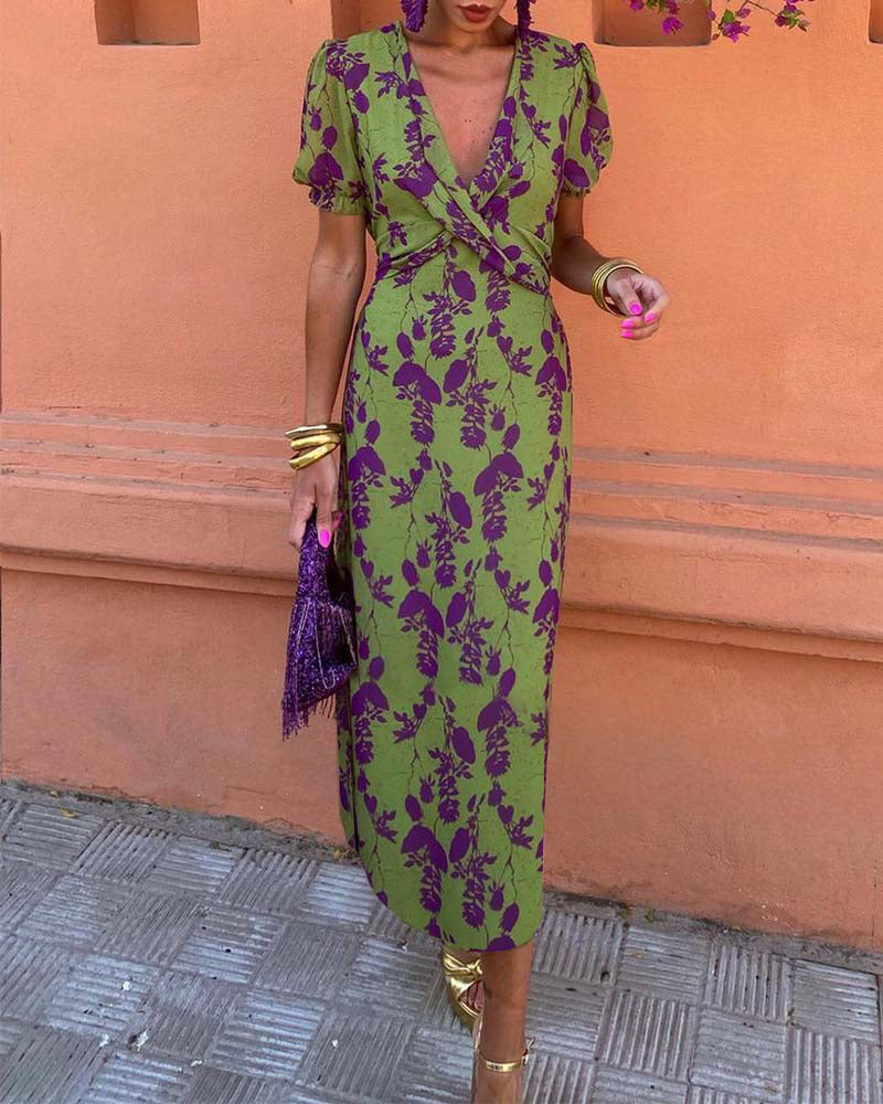 Nova™ - Midi Dress with Half Sleeves