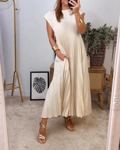 Phoebe™ - Pleated Long Dress