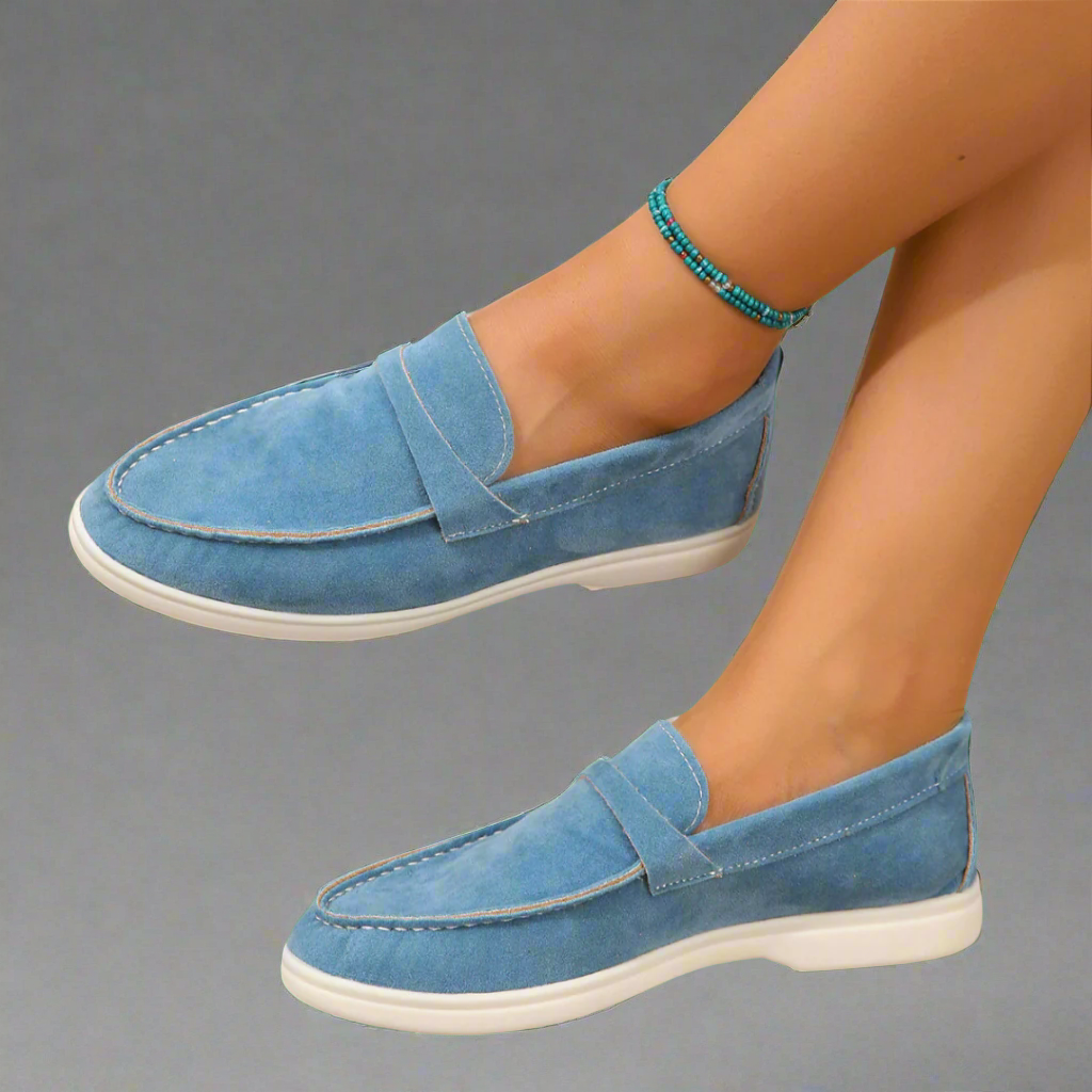 Imogen™ - Artisan Crafted Elegant Suede Moccasins