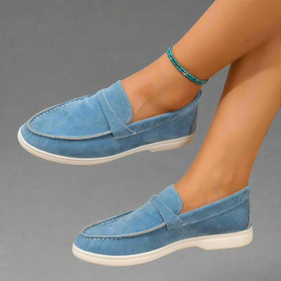 Imogen™ - Artisan Crafted Elegant Suede Moccasins