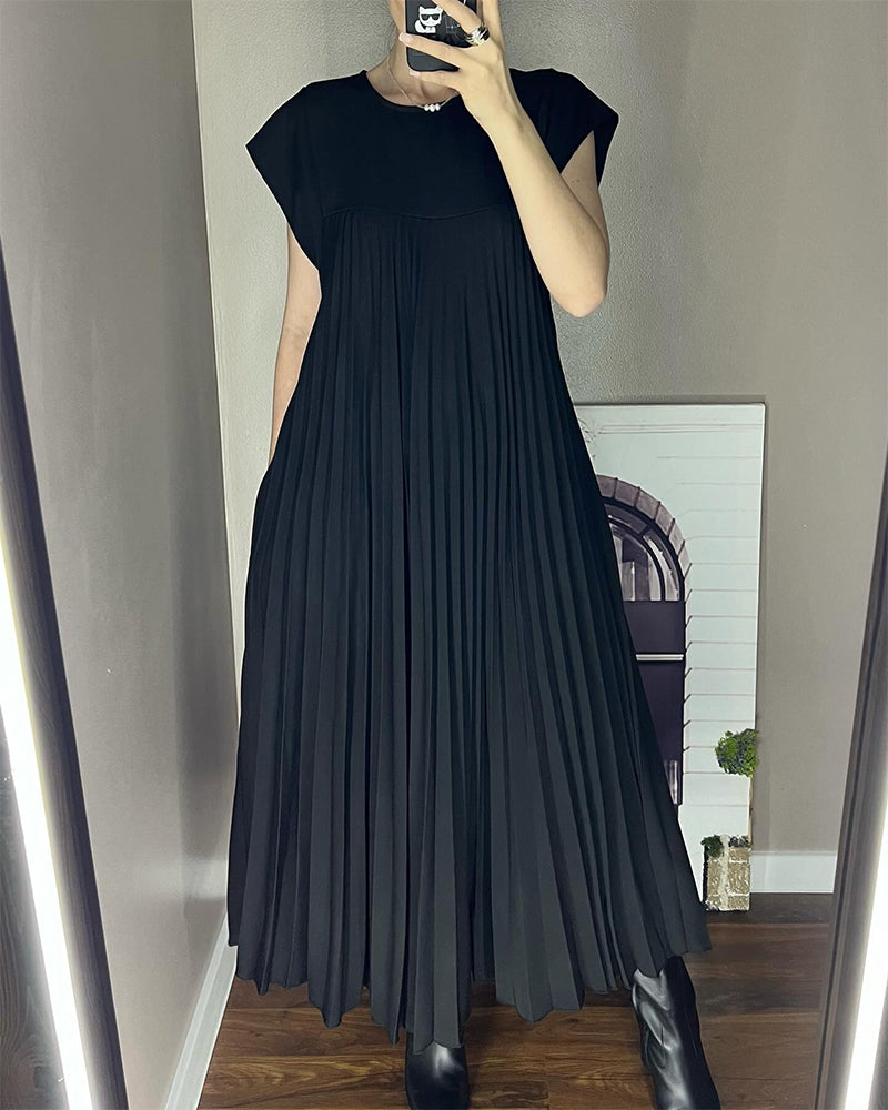 Phoebe™ - Pleated Long Dress