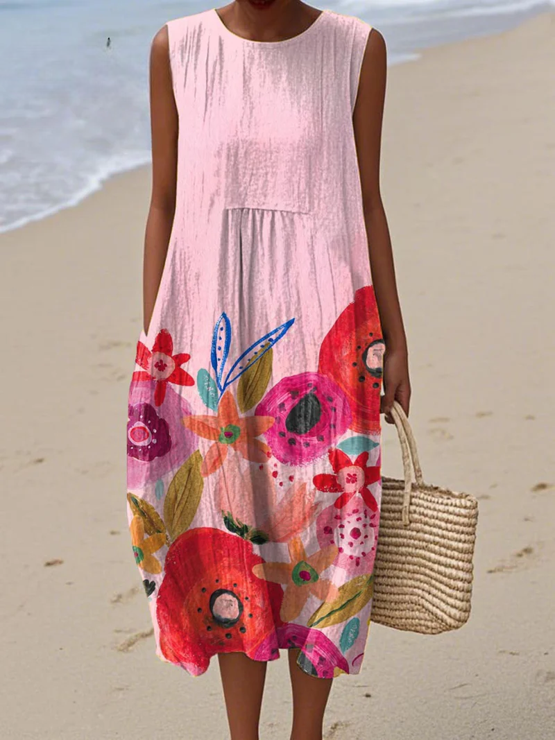 Lilou - Blush Bloom Summer Dress