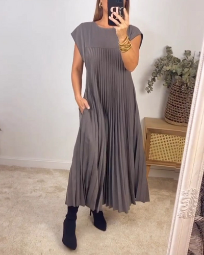 Phoebe™ - Pleated Long Dress