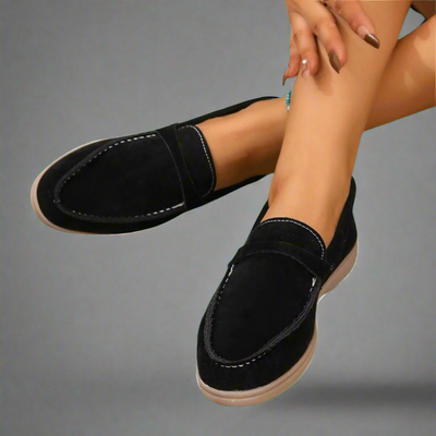 Imogen™ - Artisan Crafted Elegant Suede Moccasins