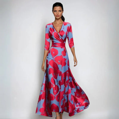 Jane™ - Stylish Floral Wrap Dress