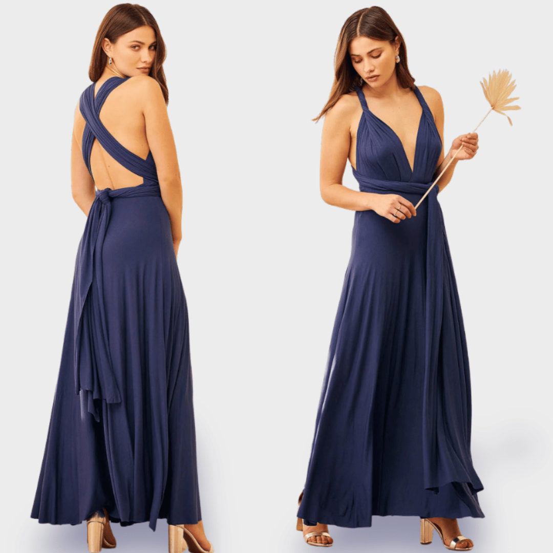 Odessa™ - Elegant Wrap Dress Crafted from Luxurious Fabric for Special Occasions