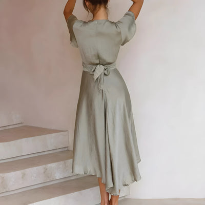 Madison™ - Midi Dress Featuring Knot Accent