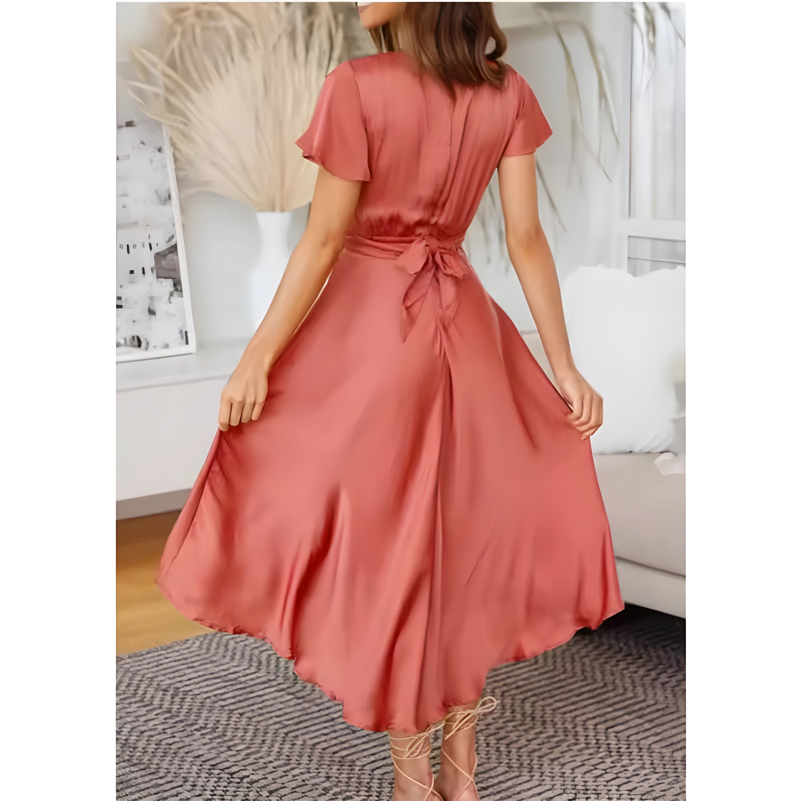 Madison™ - Midi Dress Featuring Knot Accent