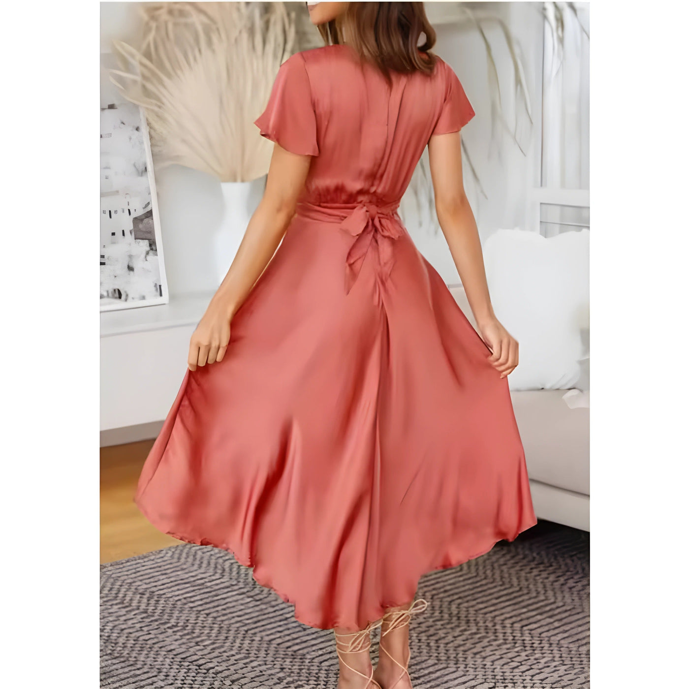 Madison™ - Midi Dress Featuring Knot Accent