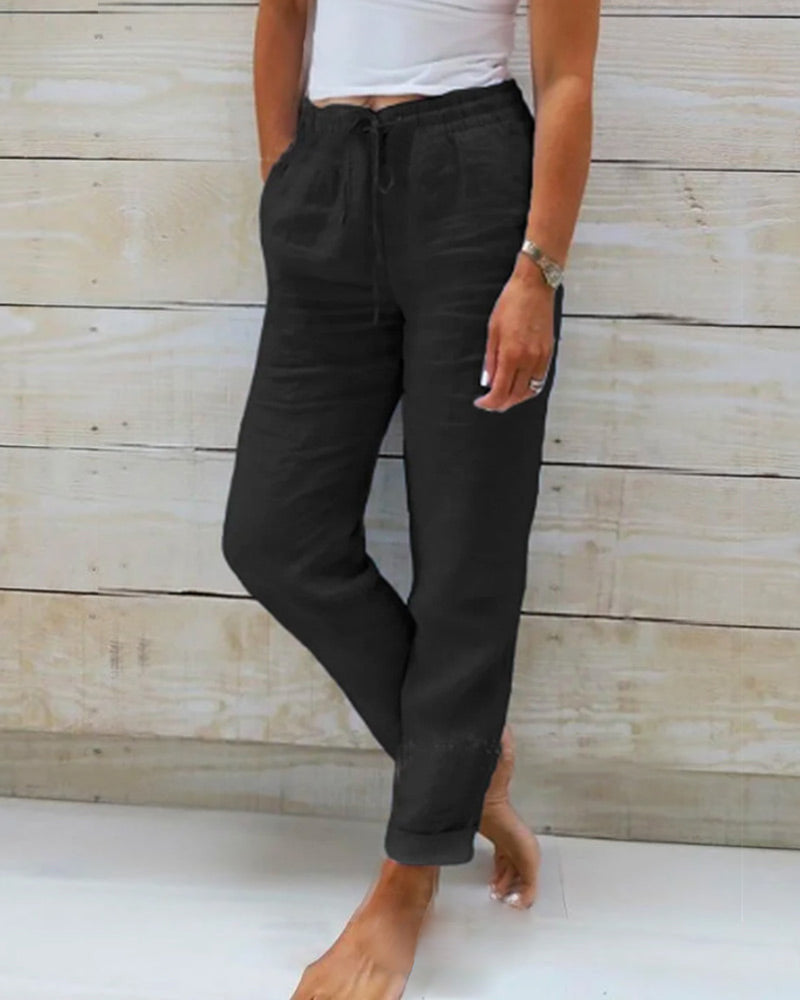 Victoria™ - Casual Elastic Waist Summer Trousers
