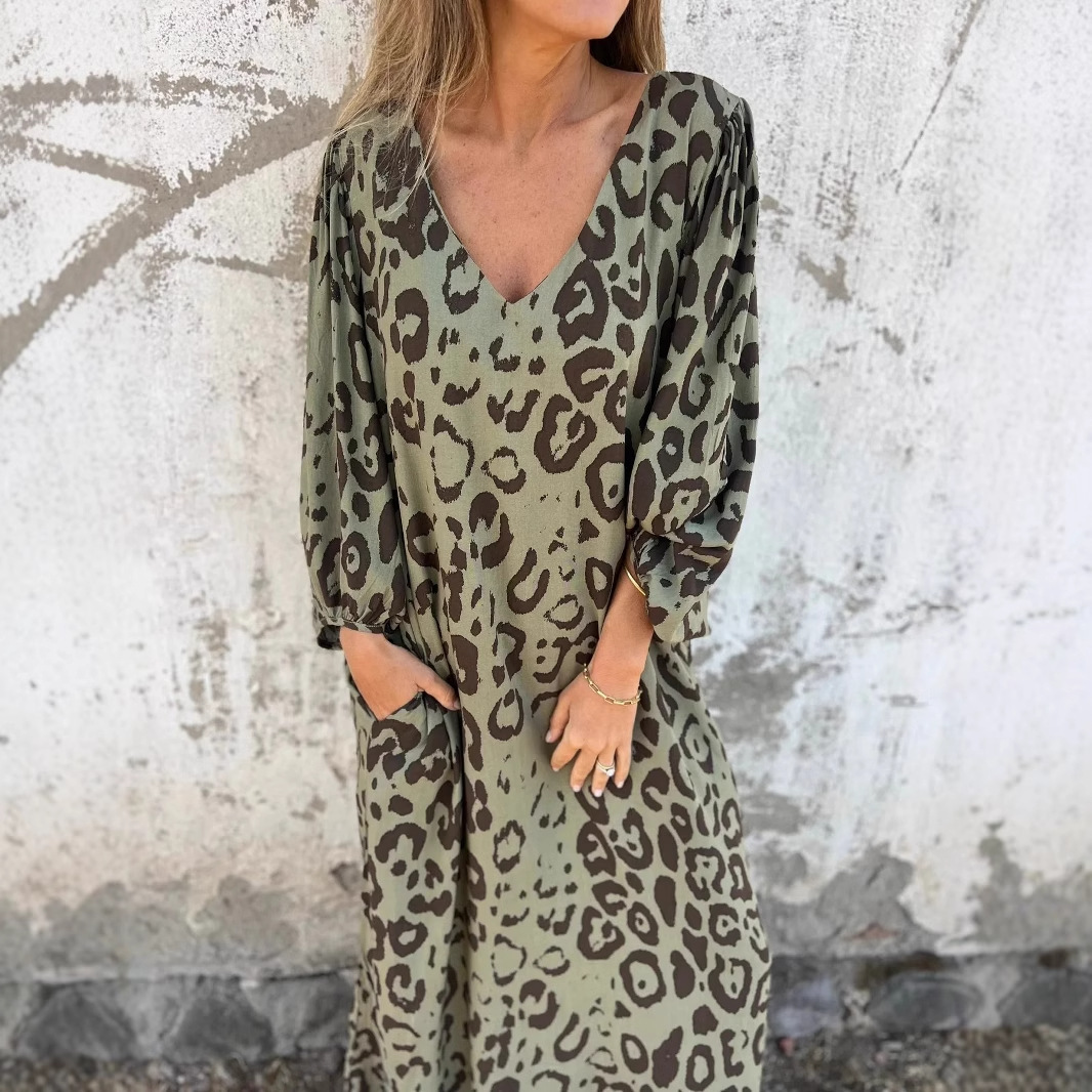 Janice™ - Animal Print Midi Dress