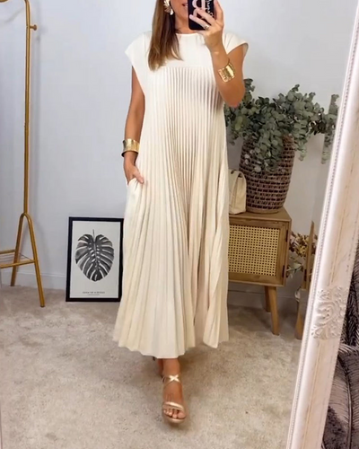 Phoebe™ - Pleated Long Dress