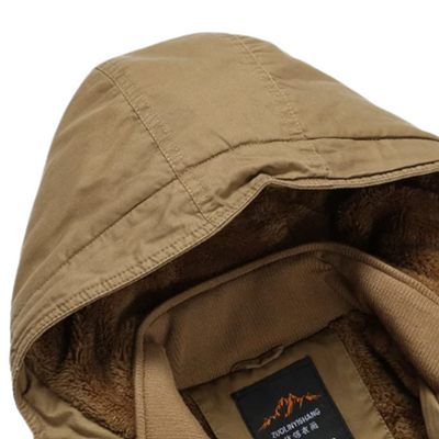 Elegant Padded Winter Jacket in Cotton