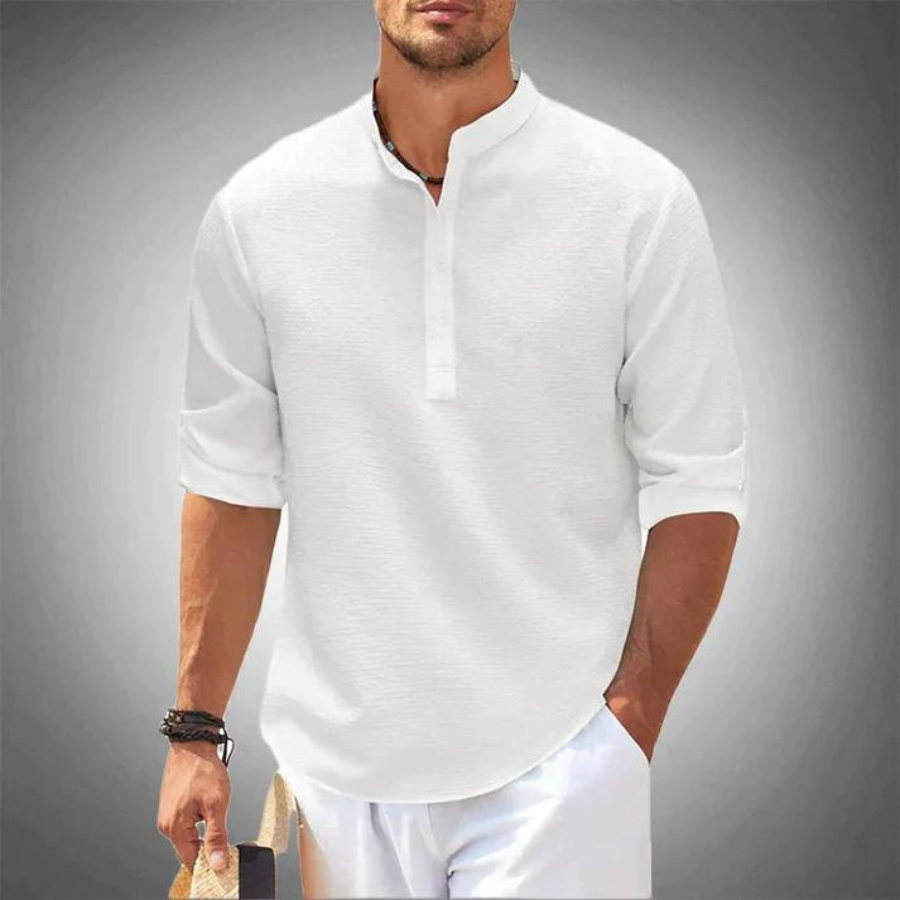 LISBON™ - CASUAL ELEGANT SHIRT WITHOUT COLLAR