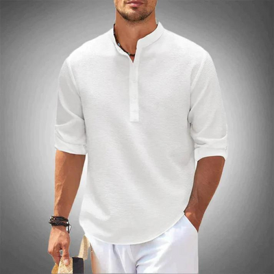 LISBON™ - CASUAL ELEGANT SHIRT WITHOUT COLLAR