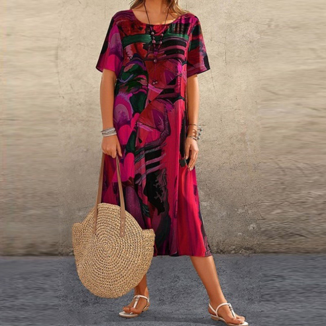 Jodie™ - Elegant Floral Printed Dress