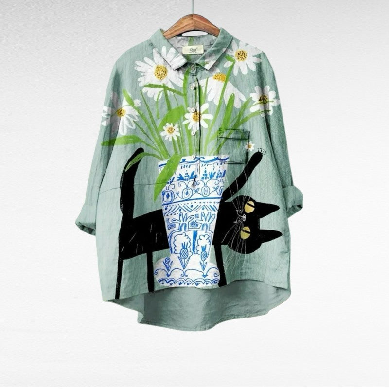 Amber™ - Chic Vintage-Inspired Blouse