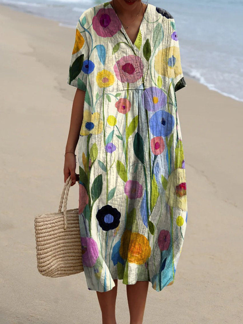 Margaret™ - Elegant Floral Maxi Dress