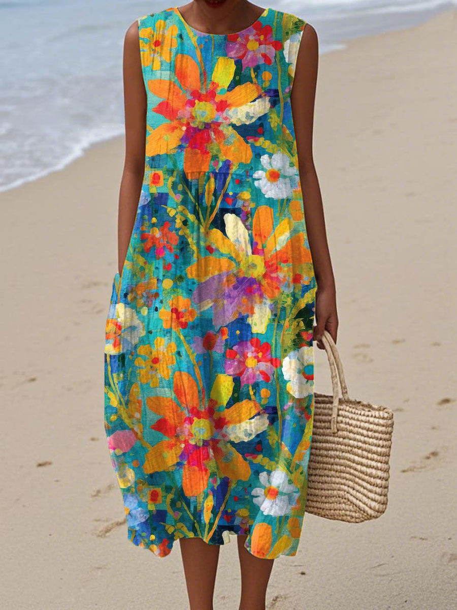 Sakura - Bloomtide Breeze Summer Dress