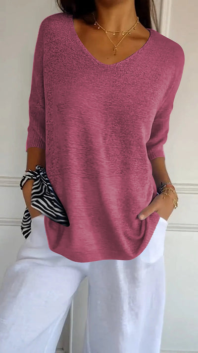 Millie™ - V-neck Knitted Top