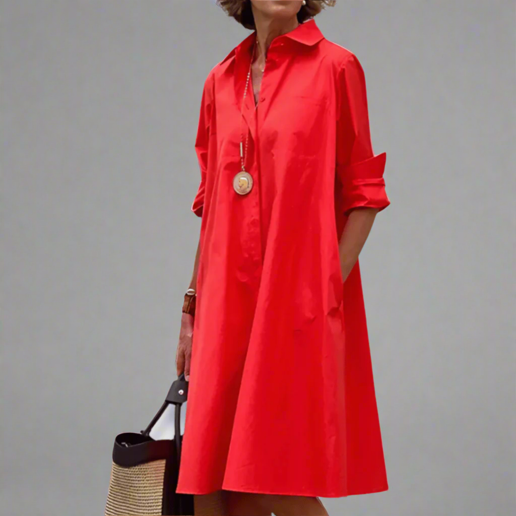 Maude™ - Chic Polo Dress Crafted from High-Quality Fabric