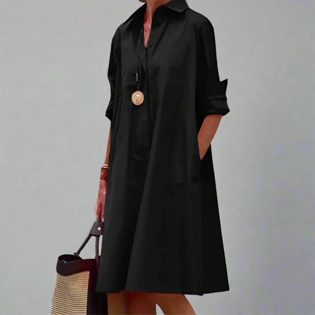 Maude™ - Chic Polo Dress Crafted from High-Quality Fabric