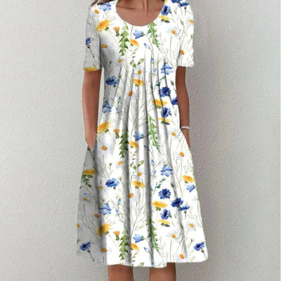 Megan™ - Elegant Floral Print Dress