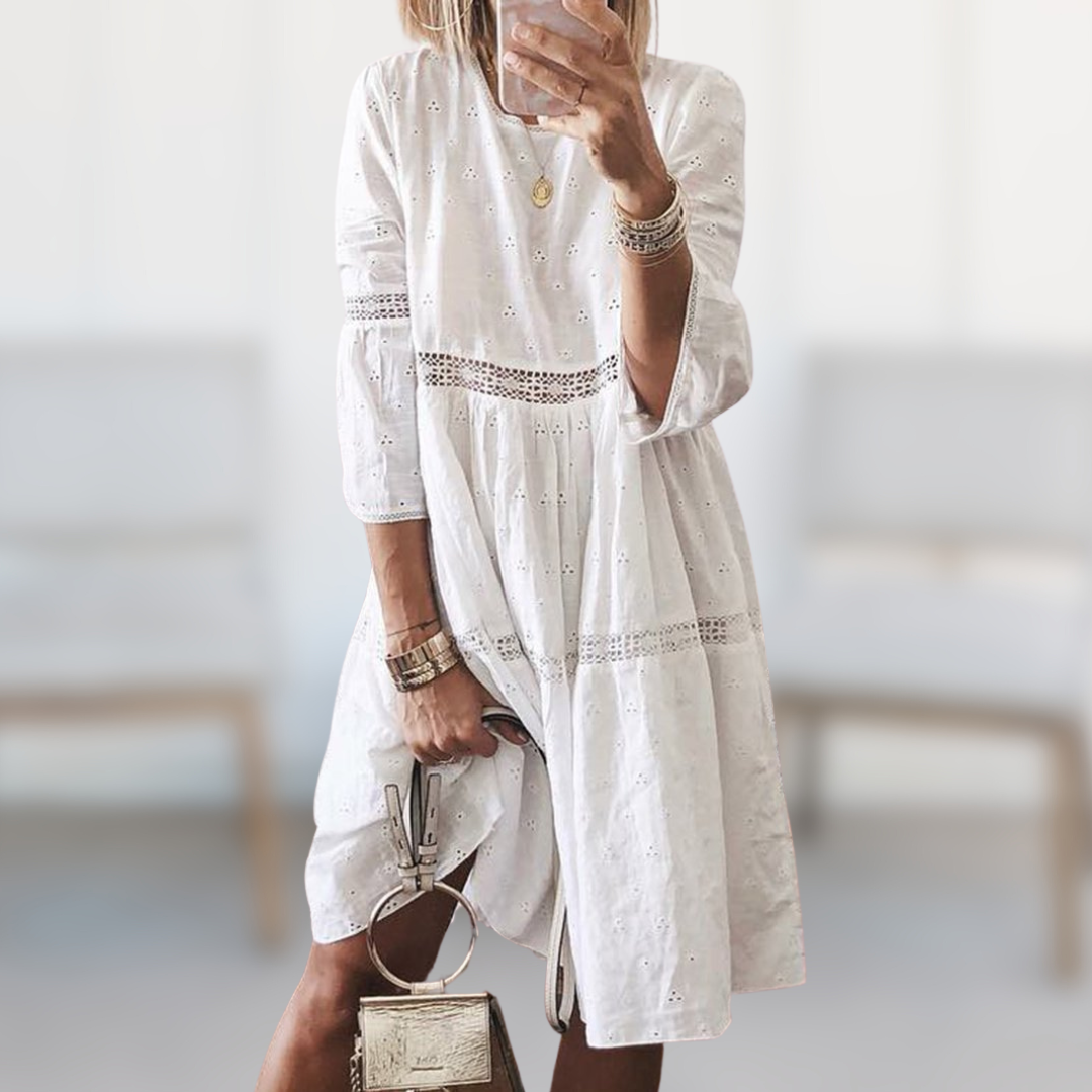 MARGARET™ - Elegant  Embroidered Summer Dress