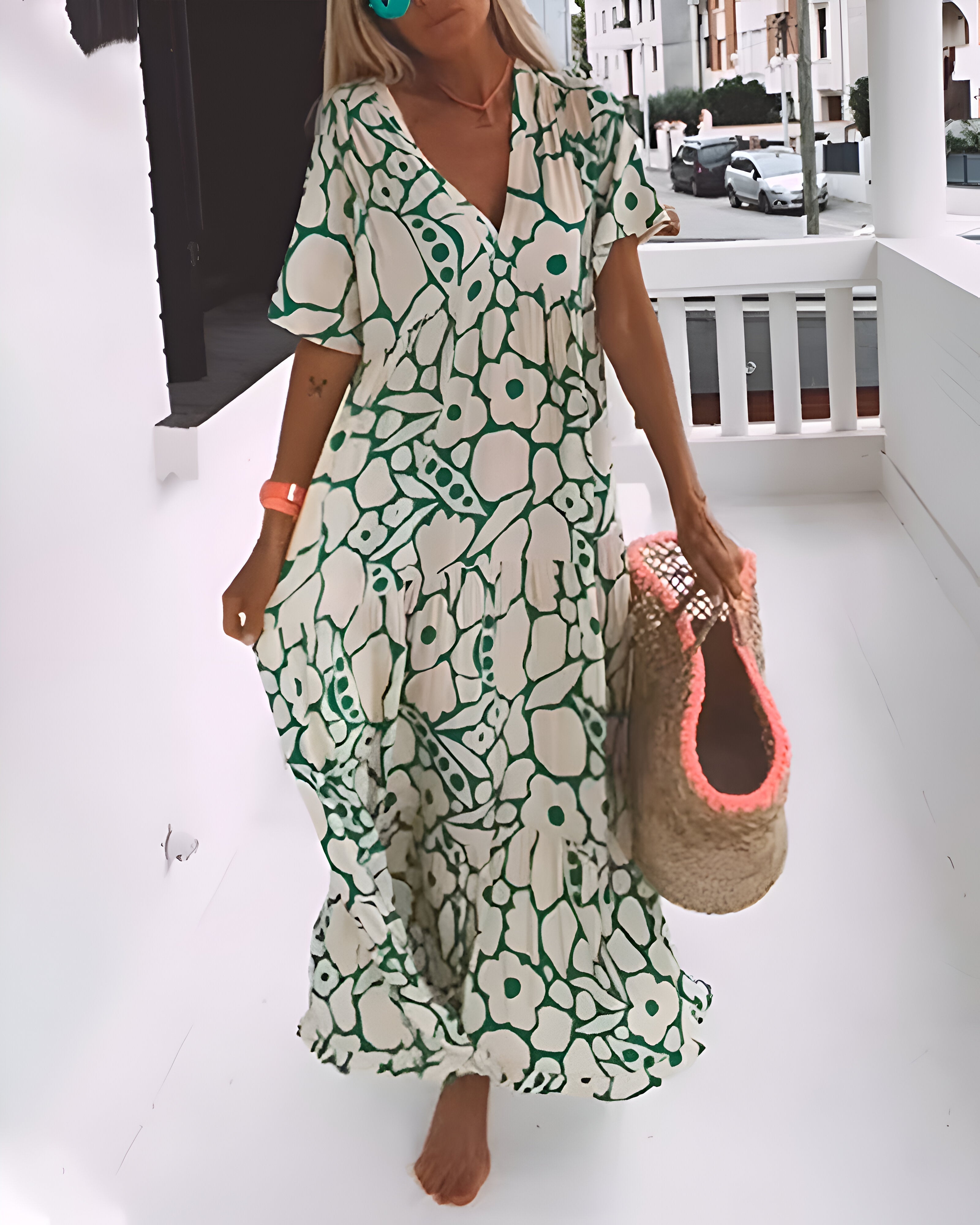 Helena™ - Printed Maxi Dress