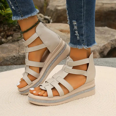 Sienna™ - Elegant Wedge Sandals