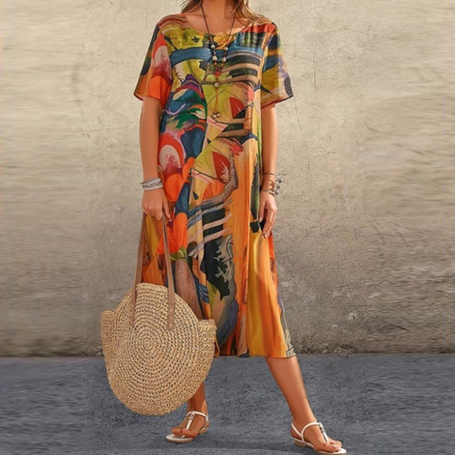 Jodie™ - Elegant Floral Printed Dress