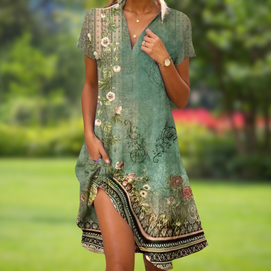 Harmony™ - Elegant Printed Dress