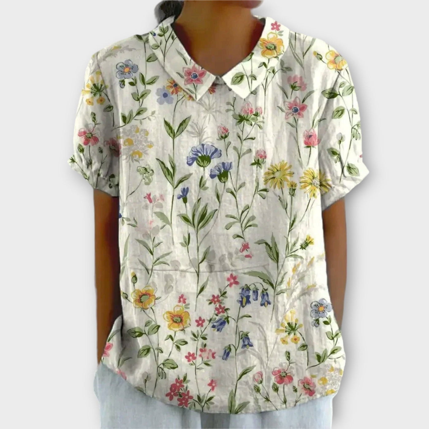 Charlotte™ - Breezy Casual Floral Summer Blouse