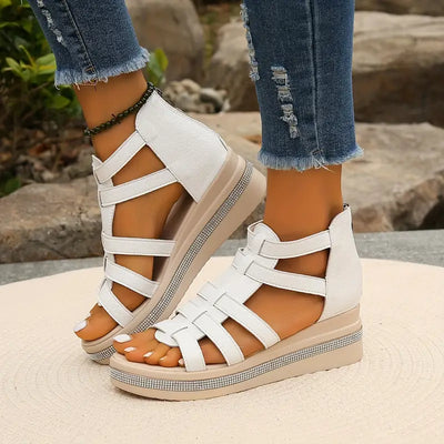 Sienna™ - Elegant Wedge Sandals