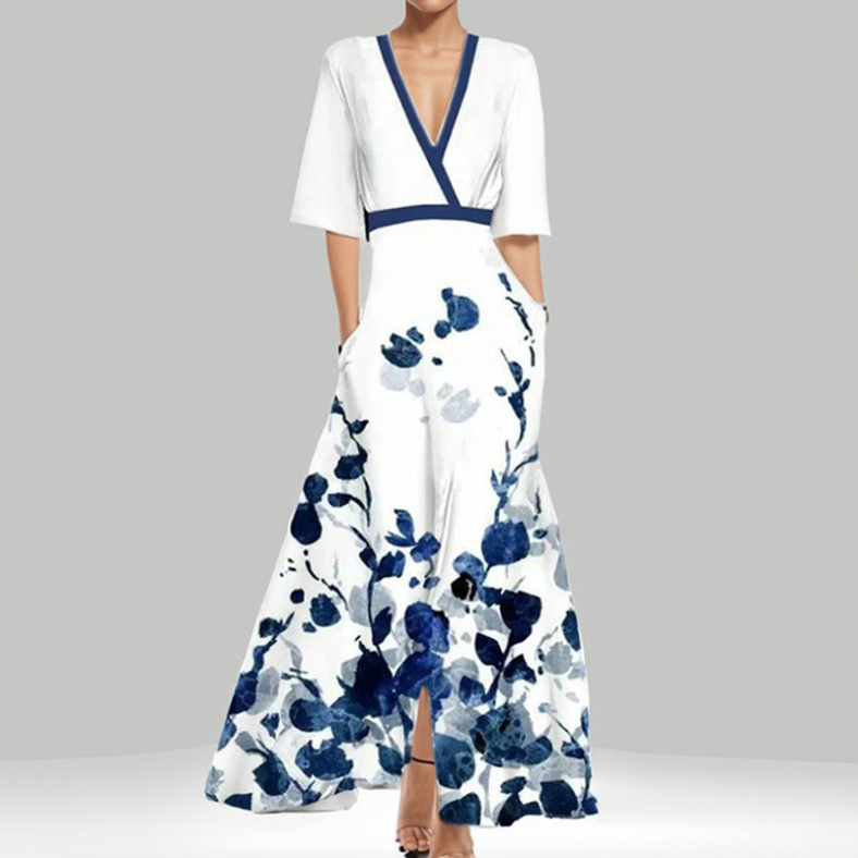 Helena™ - Elegant Floral Maxi Dress