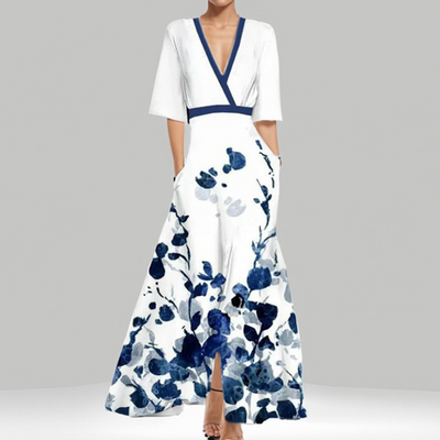 Helena™ - Elegant Floral Maxi Dress