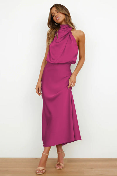 Louisa™ - Halter Neck Maxi Dress