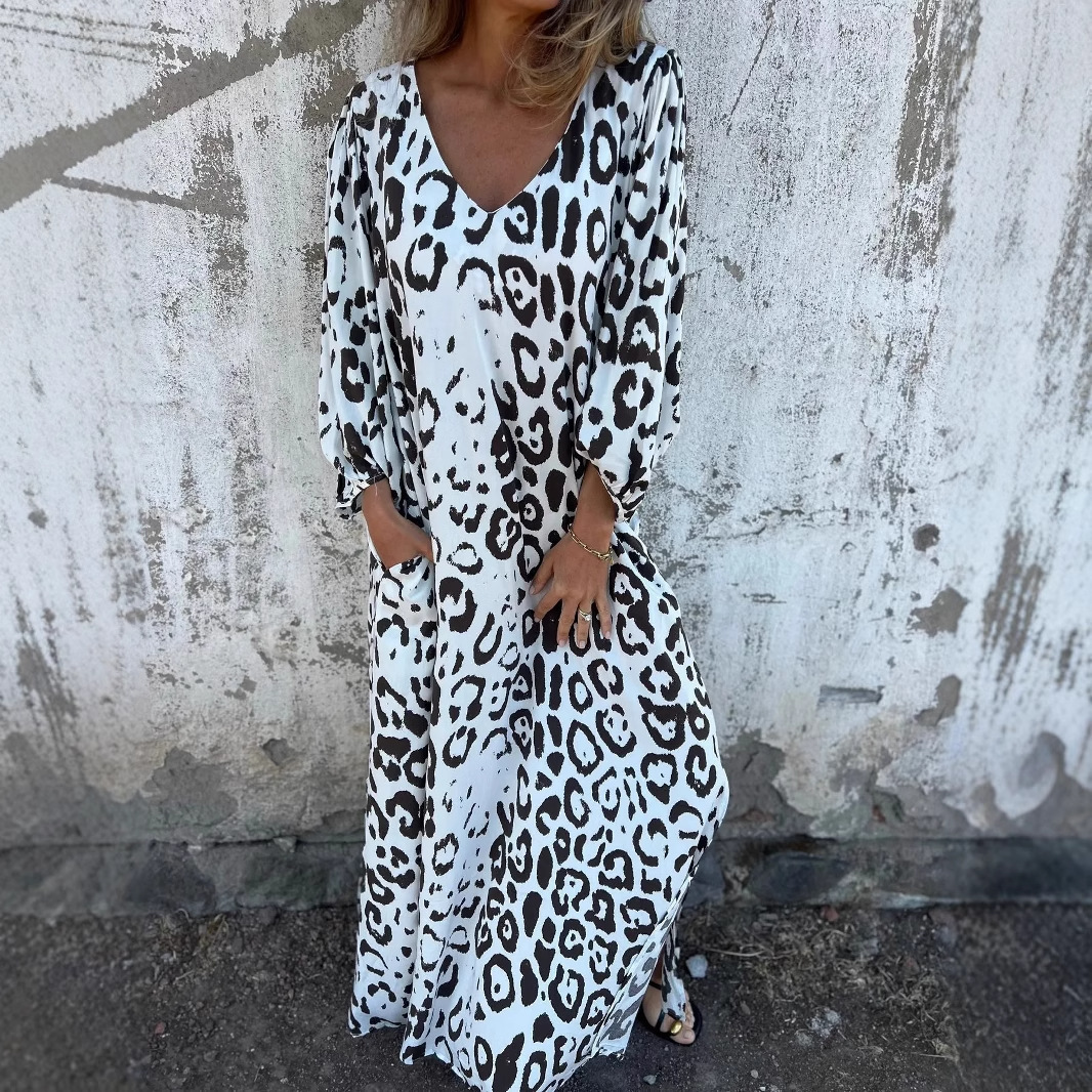Janice™ - Animal Print Midi Dress