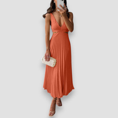 Monica™ - Elegant Pleated Dress