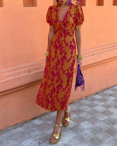 Nova™ - Midi Dress with Half Sleeves