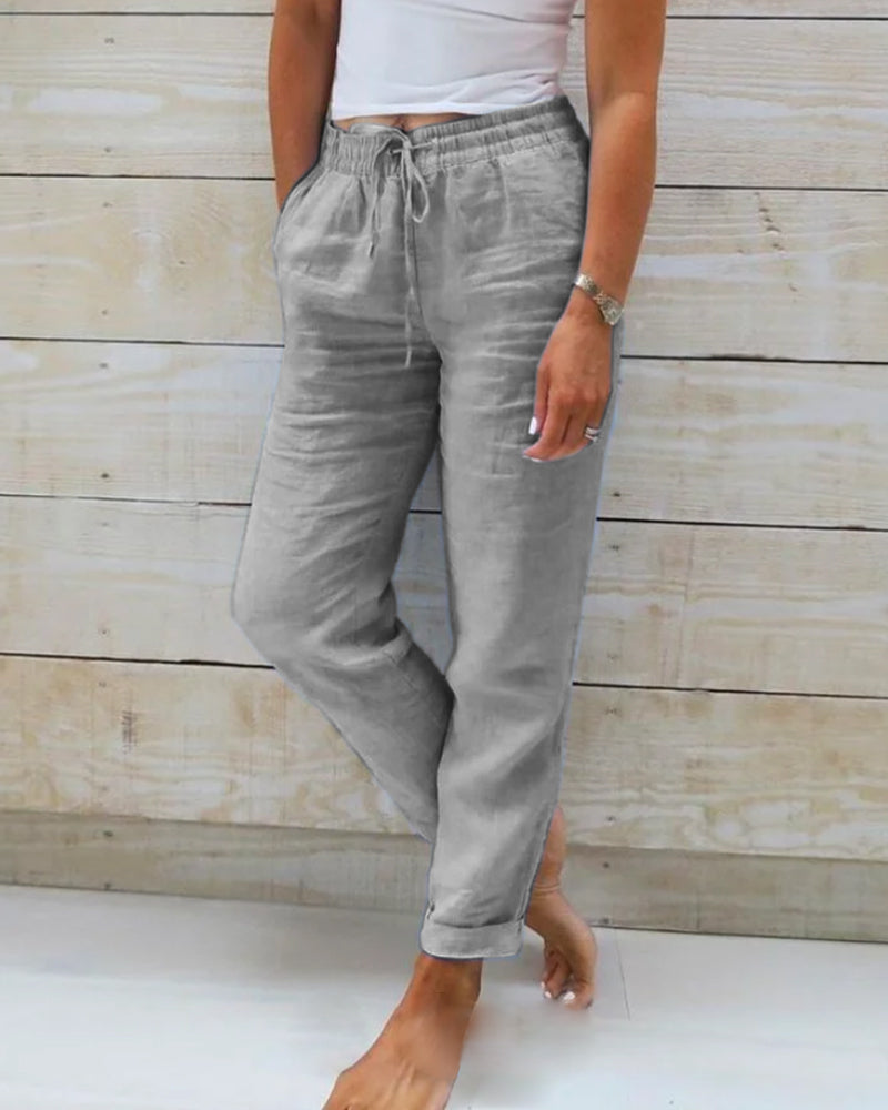 Victoria™ - Casual Elastic Waist Summer Trousers