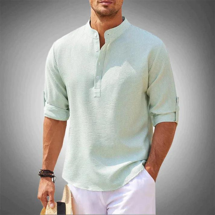 LISBON™ - CASUAL ELEGANT SHIRT WITHOUT COLLAR