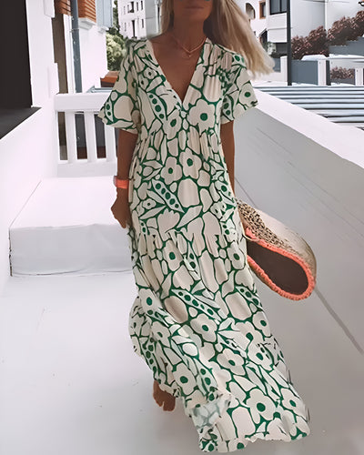 Helena™ - Printed Maxi Dress