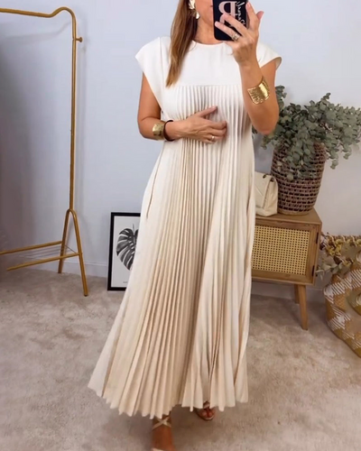 Phoebe™ - Pleated Long Dress